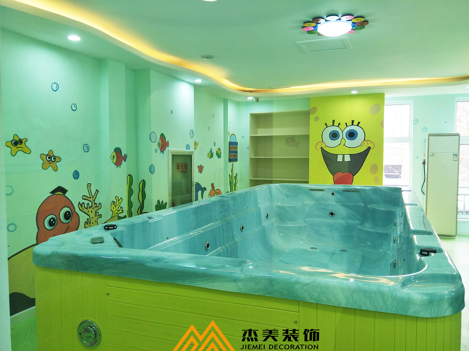 魚(yú)樂(lè)貝貝嬰幼兒水育館——青州杰美裝飾